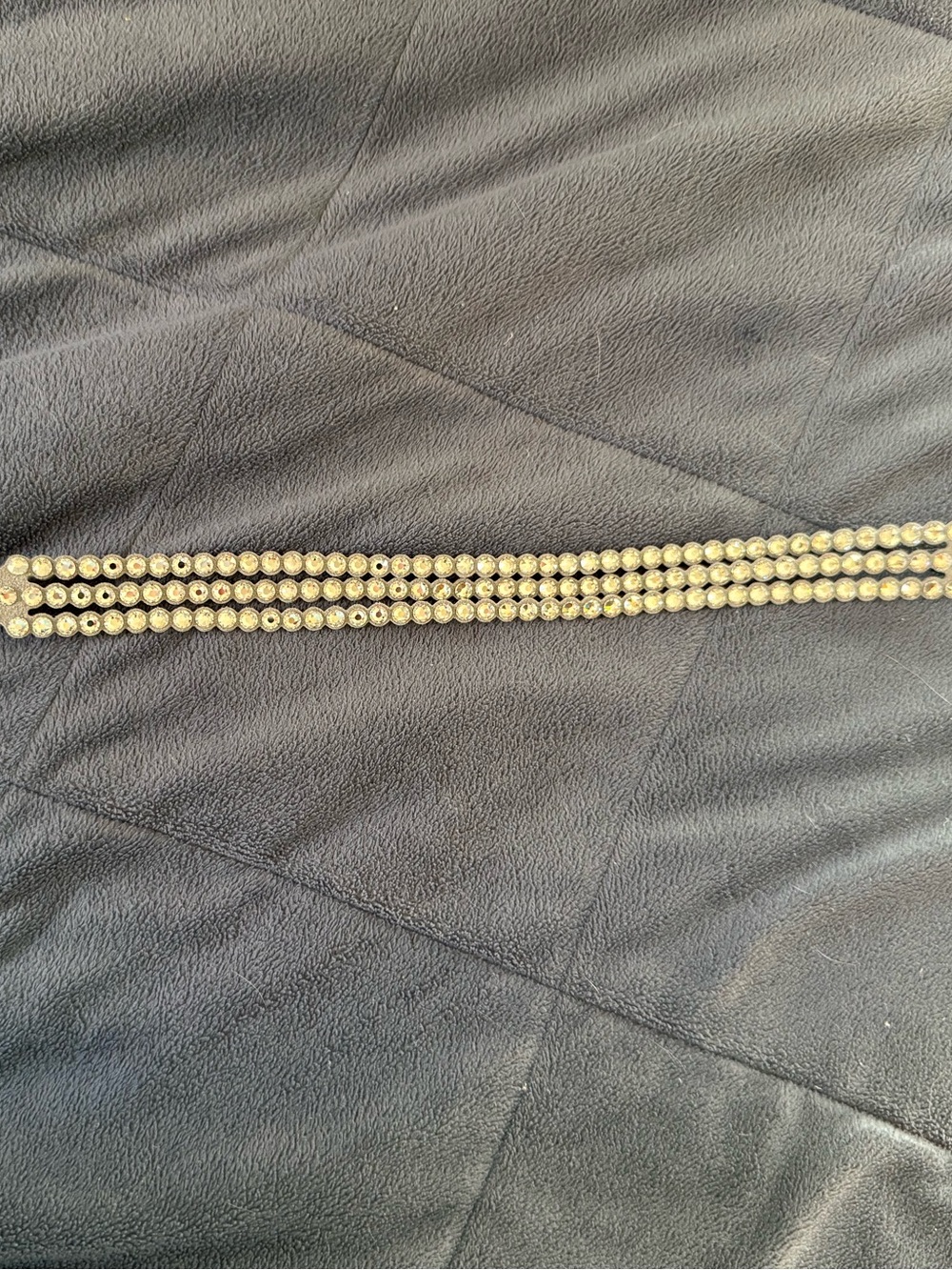 Swarovski Grey Three-Row Crystal Wrap Bracelet